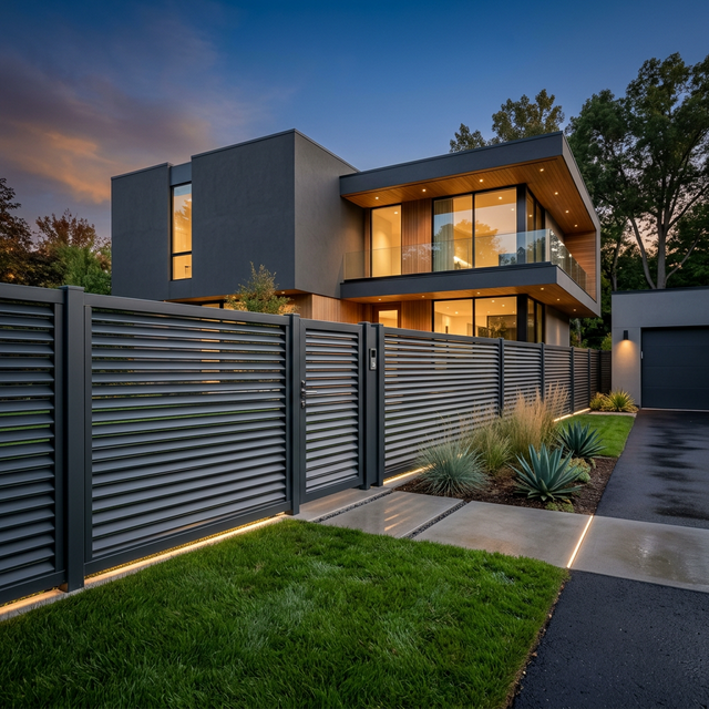 Забор Жалюзи в современном стиле