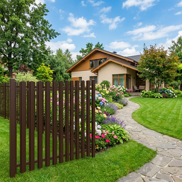 Забор из евроштакетника